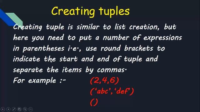 Introduction to tuples in python | Tuples in python | what is Tuple | how to create tuple in python смотреть онлайн
