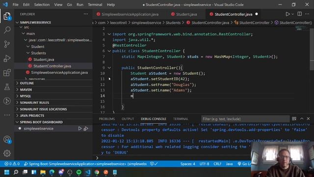 2 Create rest controller for a service using spring boot смотреть онлайн