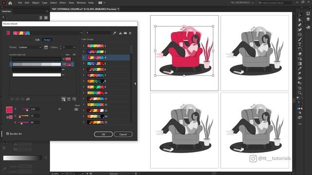 5 Ways to pick and change colors | Illustrator Tutorial (Coloring Vector Illustrations) смотреть онлайн