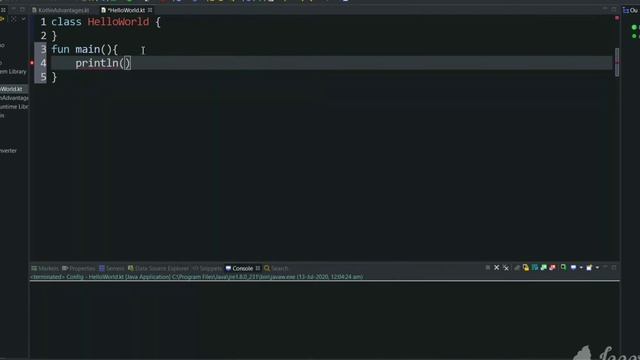 How to write Helloworld program in Kotlin | Kotlin tutorial for beginners part 2. смотреть онлайн