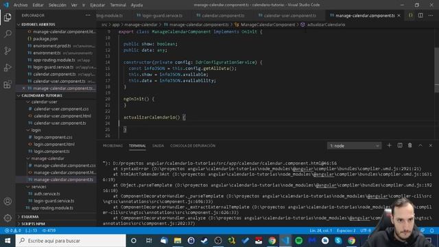 Proyecto Angular - Calendario tutorias #2 - Gestionando el calendario смотреть онлайн