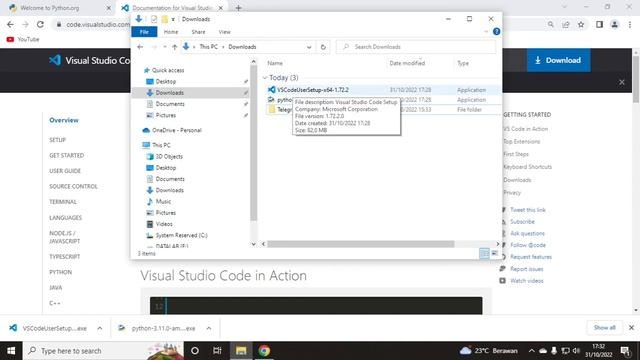Belajar Python - #1 Install Python dan Text Editor смотреть онлайн
