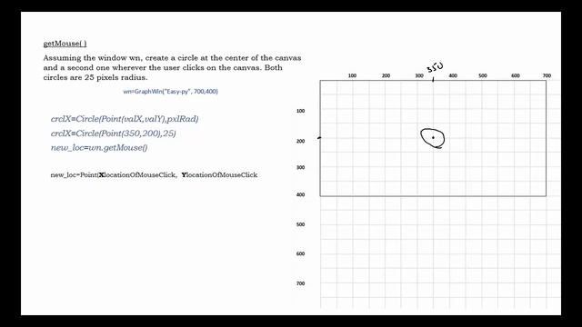 Python -getMouse( ) method смотреть онлайн