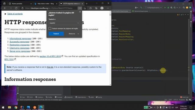 COMPLETADO!! Spring Boot Creacion de un API con Base De Datos H2. CONTROLADOR. video 6 смотреть онлайн