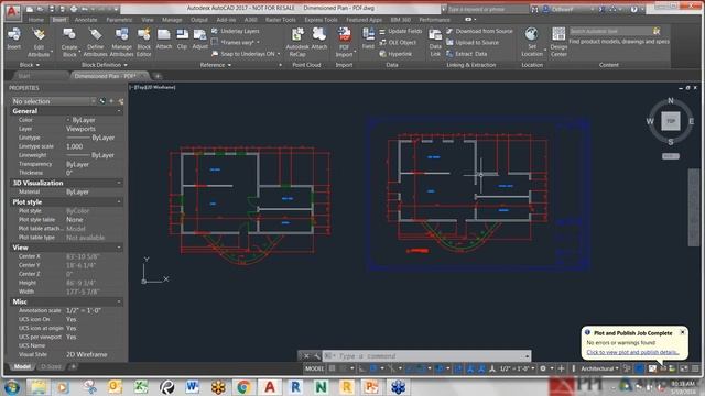 2017 AutoCAD Import PDF Files смотреть онлайн