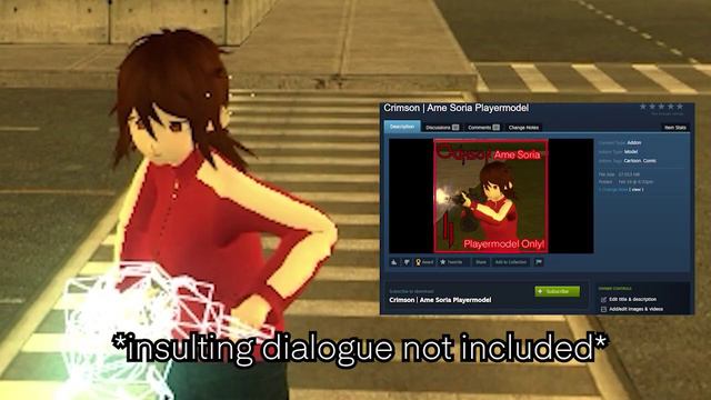 The Garry's Mod Ame Soria Playermodel (Workshop Link Below) смотреть онлайн