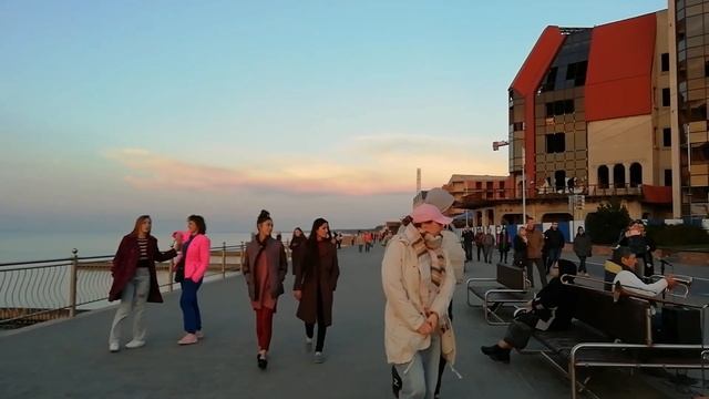 Зеленоградск осенью / Красивый закат на пляже / Калининградская область смотреть онлайн