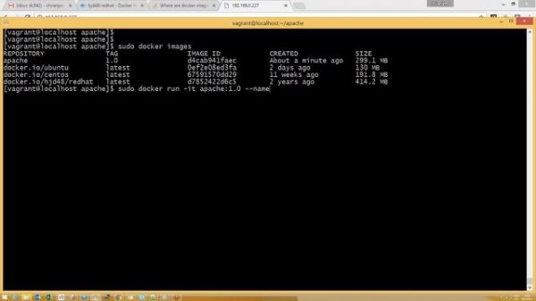 How to start web server inside docker container