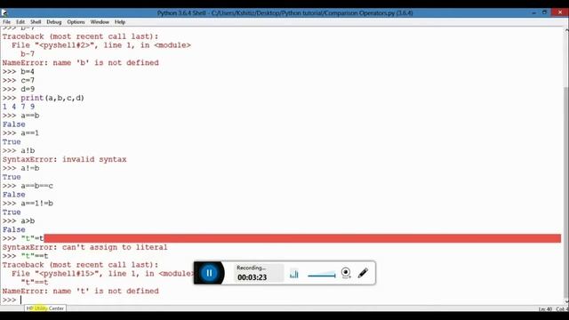 Python Comparison Operators (Python Course) смотреть онлайн