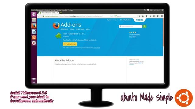 Make an Internet Kiosk with Ubuntu 16.04 and Mozilla Firefox смотреть онлайн