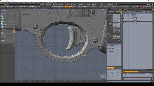 Мини-курс «Создание игровой модели в MODO». Урок 4 - Lowpoly