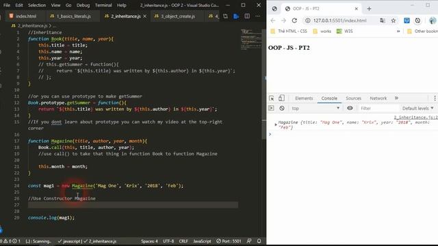 OOP JS - PT 2 - Object Literal & Inheritance| FreeCodeWeb смотреть онлайн