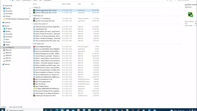 #4 PyCharm IDE |PyCharm installation|PyCharm download| Install Pycharm on windows 10 in Tamil| смотреть онлайн