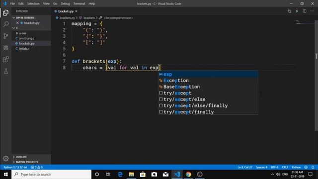 Valid Parentheses - LeetCode Problem смотреть онлайн