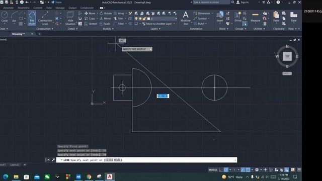 How to draw Handle using Autocad Mechanical 2022 || Easy step to draw in Autocad || Basic Drawing смотреть онлайн