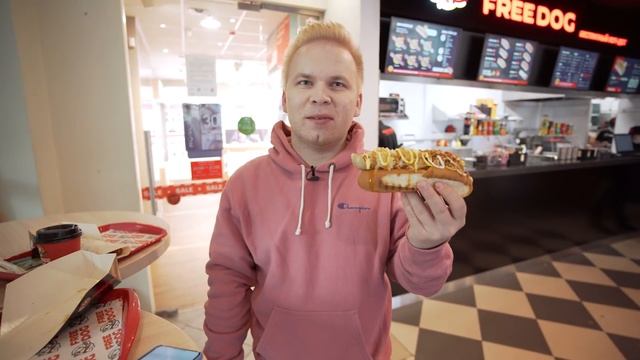 Бесплатная Еда в Москве! /Хот-Дог За 0 РУБЛЕЙ КАЖДЫЙ ДЕНЬ! / Free Dog от Директора Black Star Burge смотреть онлайн