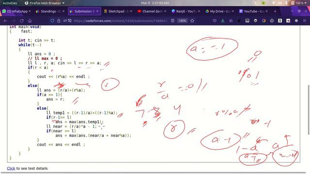 Codeforces Round #776 (Div. 3) | B. DIV + MOD & A. Deletions of Two Adjacent Letters смотреть онлайн