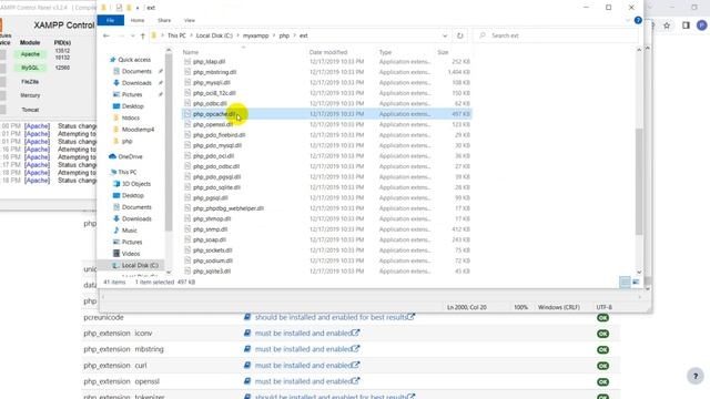 fix php extension opcache.enable in Xampp on windows смотреть онлайн