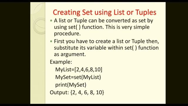 Std XII Computer science Chapter 9 Python Sets part 3 смотреть онлайн