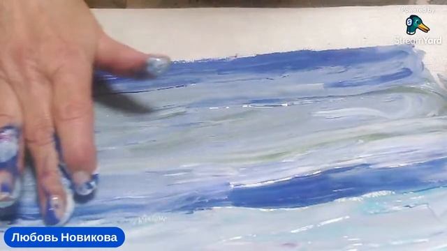 РЕЛАКС Рисуем пальчиками море и небо смотреть онлайн