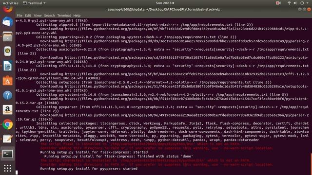 Deploying Dash Stock Visualization on SAP Cloud Platform смотреть онлайн