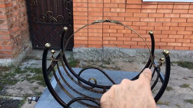 Дровница с элементами ковки №3 своими руками смотреть онлайн