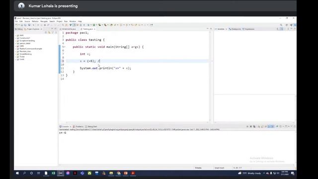 Java (Operators) смотреть онлайн