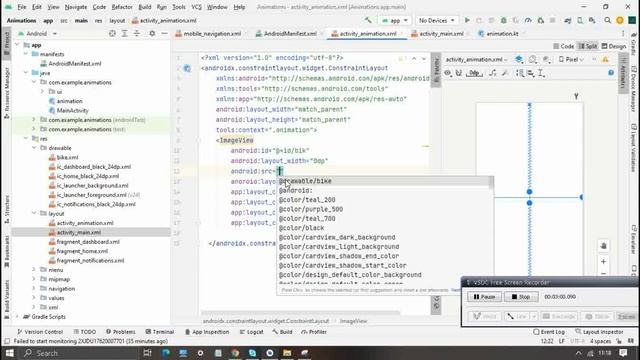 animation in kotlin | image animation |android studio tutorial | android studio tutorial смотреть онлайн