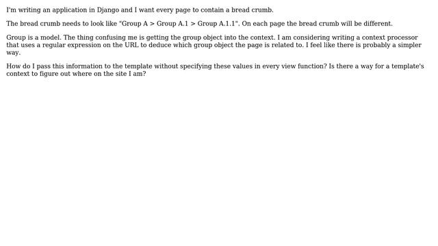 Implementing a bread crumb in Django смотреть онлайн
