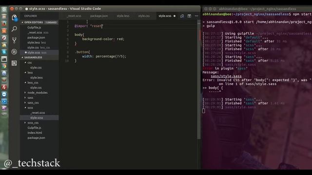Learn All About Partials Scss + Sass + Less + Gulp Part 2 (Beginner) смотреть онлайн