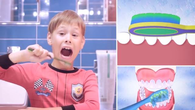 Динозубрик учит правильно чистить зубы.mp4 смотреть онлайн