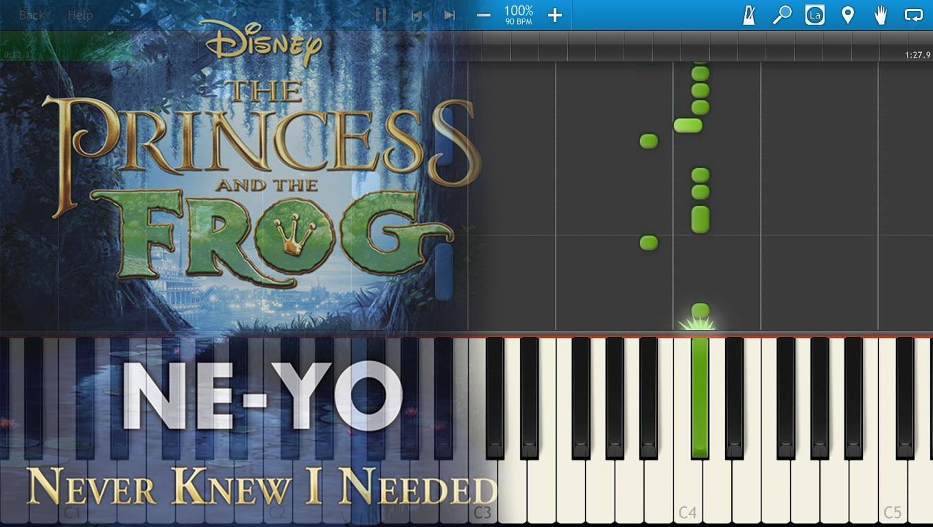 Ne-Yo - Never Knew I Needed (The Princess And The Frog Soundtrack) [Piano Tutorial] Synthesia смотреть онлайн