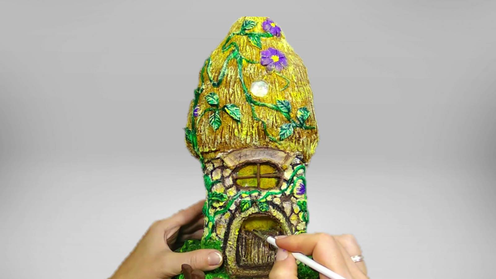 Домик из гипсовой штукатурки. Поделки. DIY. смотреть онлайн