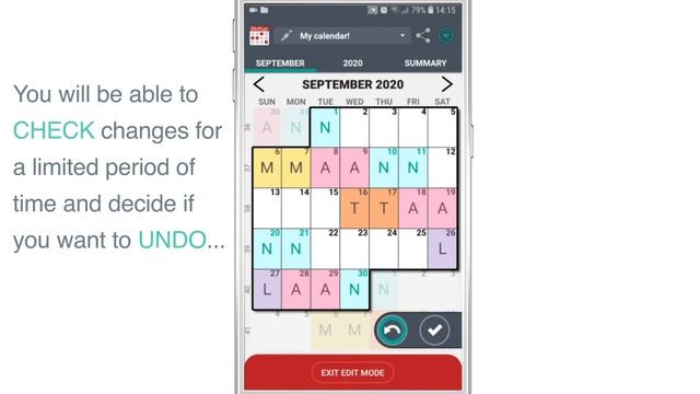 SHIFTER CALENDAR APP - How to repeat long patterns ? смотреть онлайн