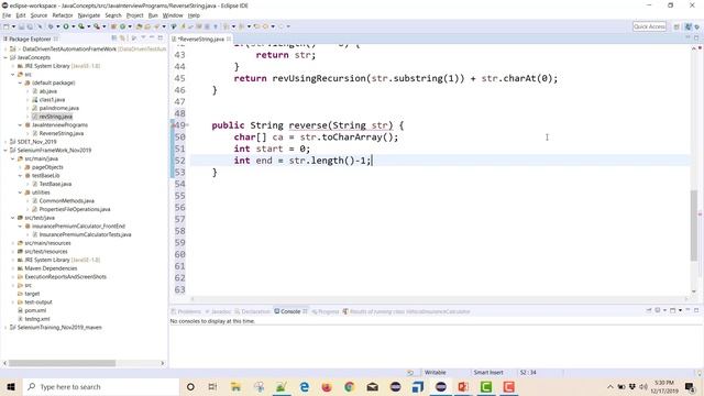 Java Interview Questions for Selenium Q2 - Most efficient way to reverse string ( in-place reverse) смотреть онлайн