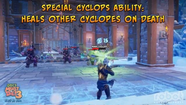 Introducing Medium & Heavy Cyclopes in Orcs Must Die! 3 DLC 'Cold as Eyes' смотреть онлайн