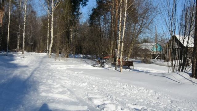 Гусеницы для мотоблока Крутец - едем по сугробам смотреть онлайн