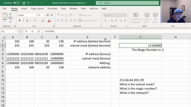 20. CCNA Ch11 - Create a Subnet Calculator in Excel смотреть онлайн
