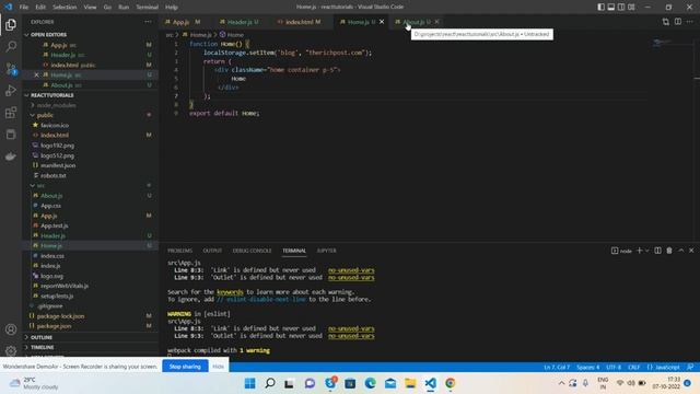 Reactjs Share Data Between Components Method 1 : LocalStorage смотреть онлайн