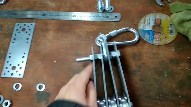 Полиспаст. Монтажный блок.  своими руками