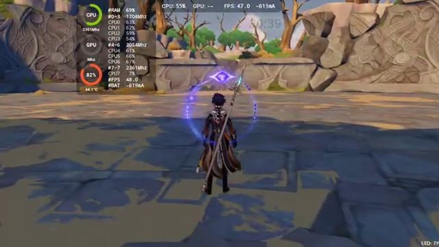 Realme GT Neo 2 | Genshin Impact 1 hour stress test | FPS and CPU frequency overlay | Tap Tap App смотреть онлайн