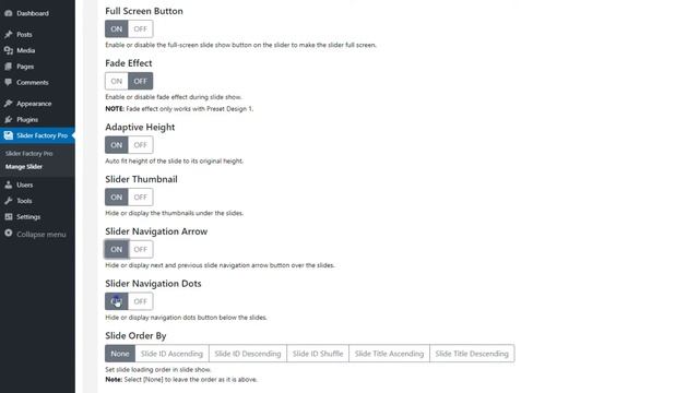 Layout One settings | Slider Factory Pro | WP Frank | WordPress Video Tutorials смотреть онлайн