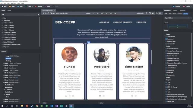 How to use Bootstrap Studio - Design Section - Ben Coepp смотреть онлайн