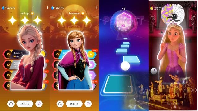 Let It Go -Do You Wanna Build a Snowman - How Far I'll Go -I see the light - Disney Princess Songs смотреть онлайн