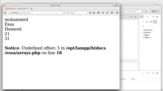 36 PHP scripting language Indexed Array or Baisc Array смотреть онлайн