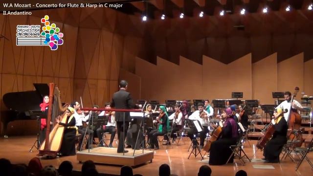 W.A Mozart - Concerto for Flute & Harp in C major II.Andantino смотреть онлайн