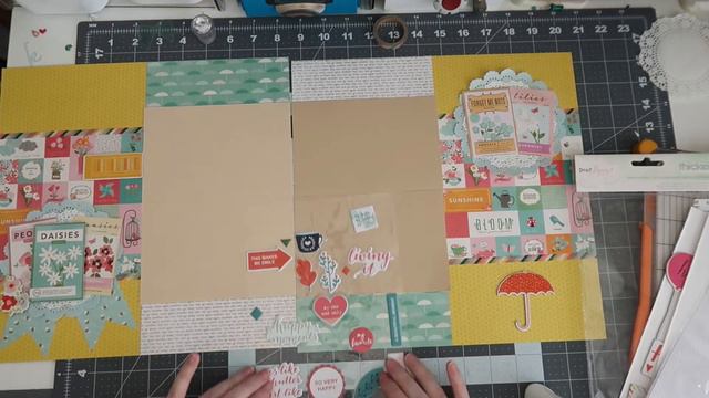 12x12 Double Base Page Layout Process // Springtime Themed! - 6x6 Fix смотреть онлайн