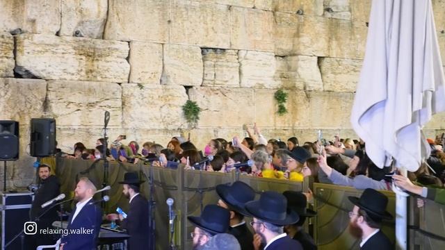 Jerusalem, Wailing Wall. Hanukkah Candle Lighting Ceremony