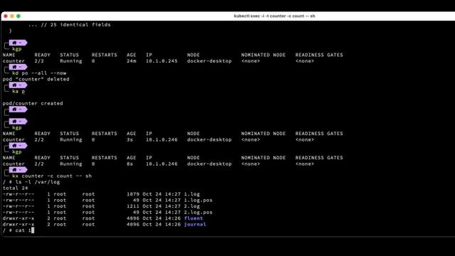 Kubernetes sidecar Adapter Pattern demo with fluentd смотреть онлайн