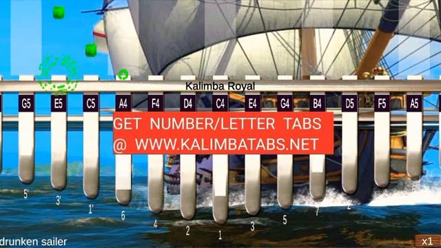 ⛵ Drunken Sailer – Irish Rovers | Easy | kalimba Tutorials | Tabs in Description смотреть онлайн